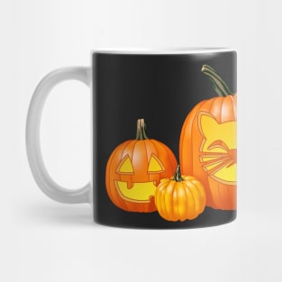 Another Jack-O-Lantern Trio (Black) Mug